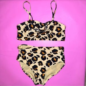 Leopard High Waist Bikini